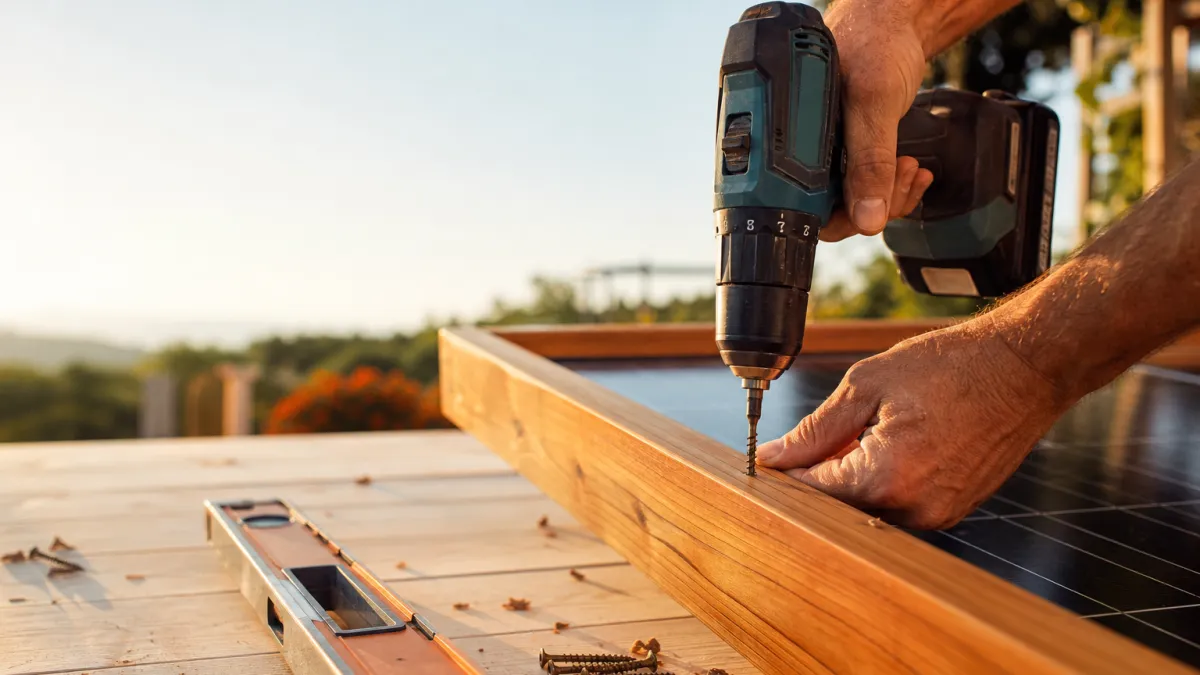 Fabriquer un support panneau solaire en bois : guide complet
