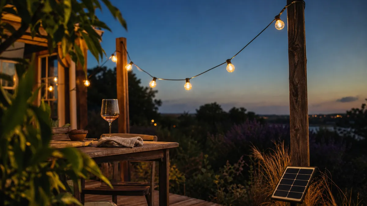 Guirlande guinguette solaire : illuminez votre jardin sans frais