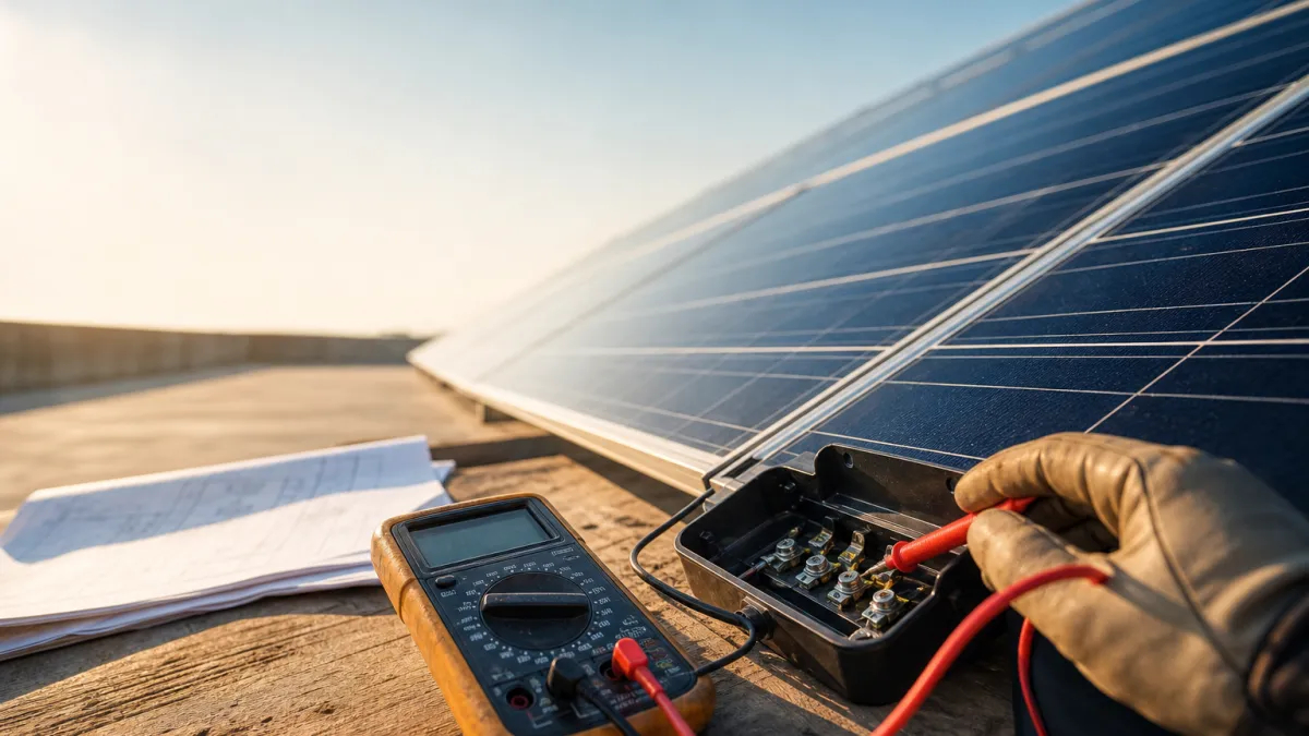 Comment tester un panneau solaire avec un multimètre ?